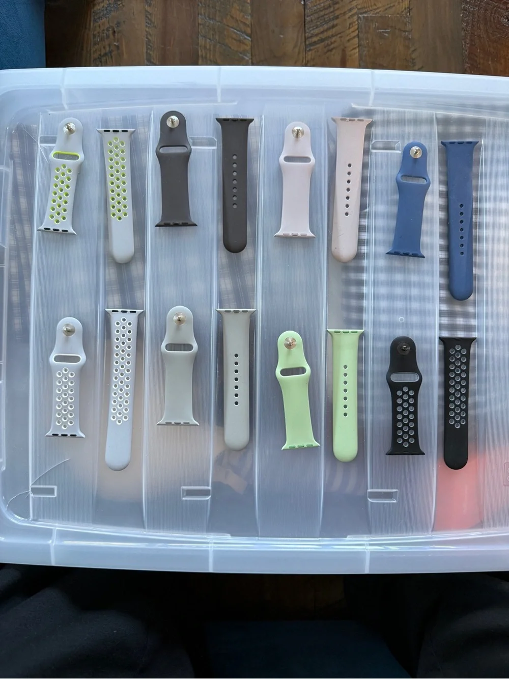 Apple Watch Silicone and Sport Bands - lot of 8 - 38mm